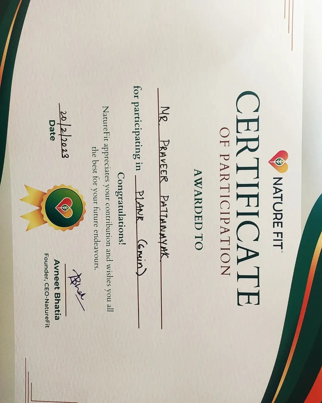 Certificate 5